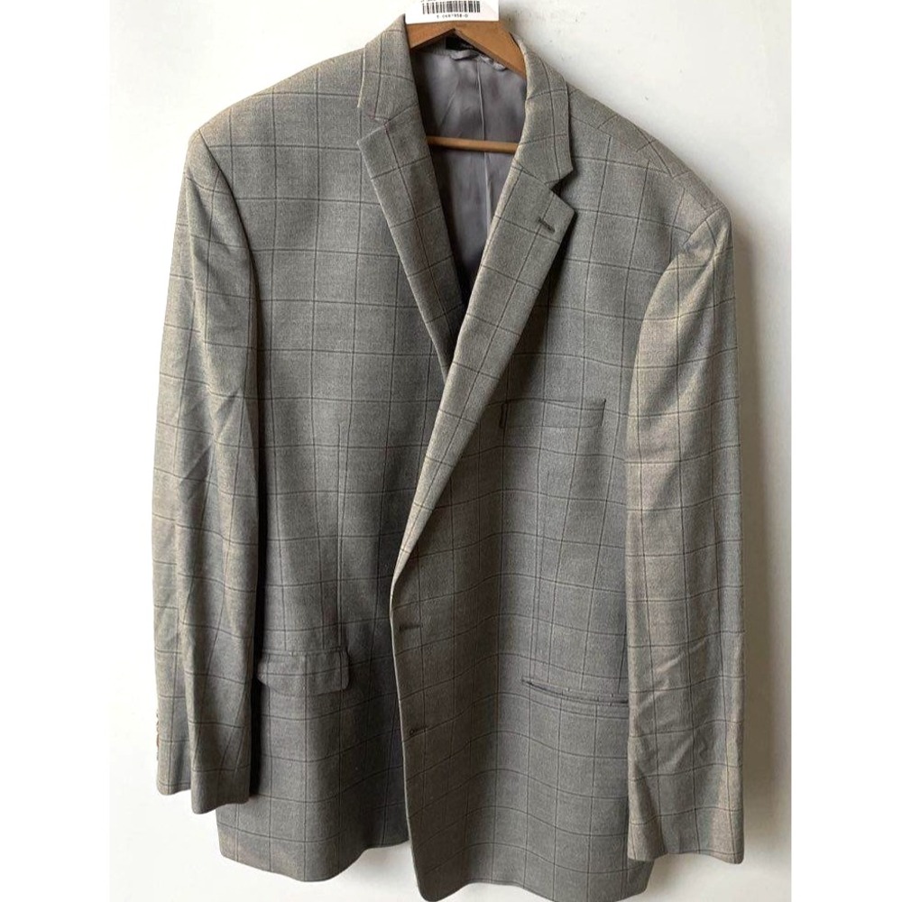 Lauren Ralph Lauren Wool Suit Jacket /Blazer Gray Square Size 52L